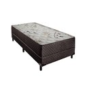 Ver imagem 1 de Cama Box Solteiro Colchão Aylla Espuma D33 Acolchões + Box Poliéster 64x88x188 Cor:Preto