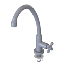 Ver imagem 1 de Torneira Cozinha Modelo de Mesa Bica Alta Móvel Linha Porto Belo 1/2'' Abs Cor Cinza Durín