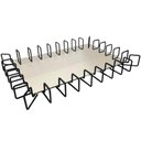 Ver imagem 5 de Bandeja Decorativa Espelhada 52x37x5cm Preto Fosco Aparador Centro de Mesa Anfield Atari