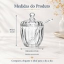 Ver imagem 2 de Acucareiro com Colher Geneva 8cm x 11cm Cristal Wolff