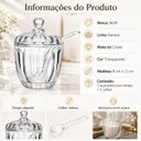 Ver imagem 3 de Acucareiro com Colher Geneva 8cm x 11cm Cristal Wolff
