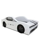 Ver imagem 4 de Cama Carro Chevy Solteiro Estofada com Rodas Embutidas:branca