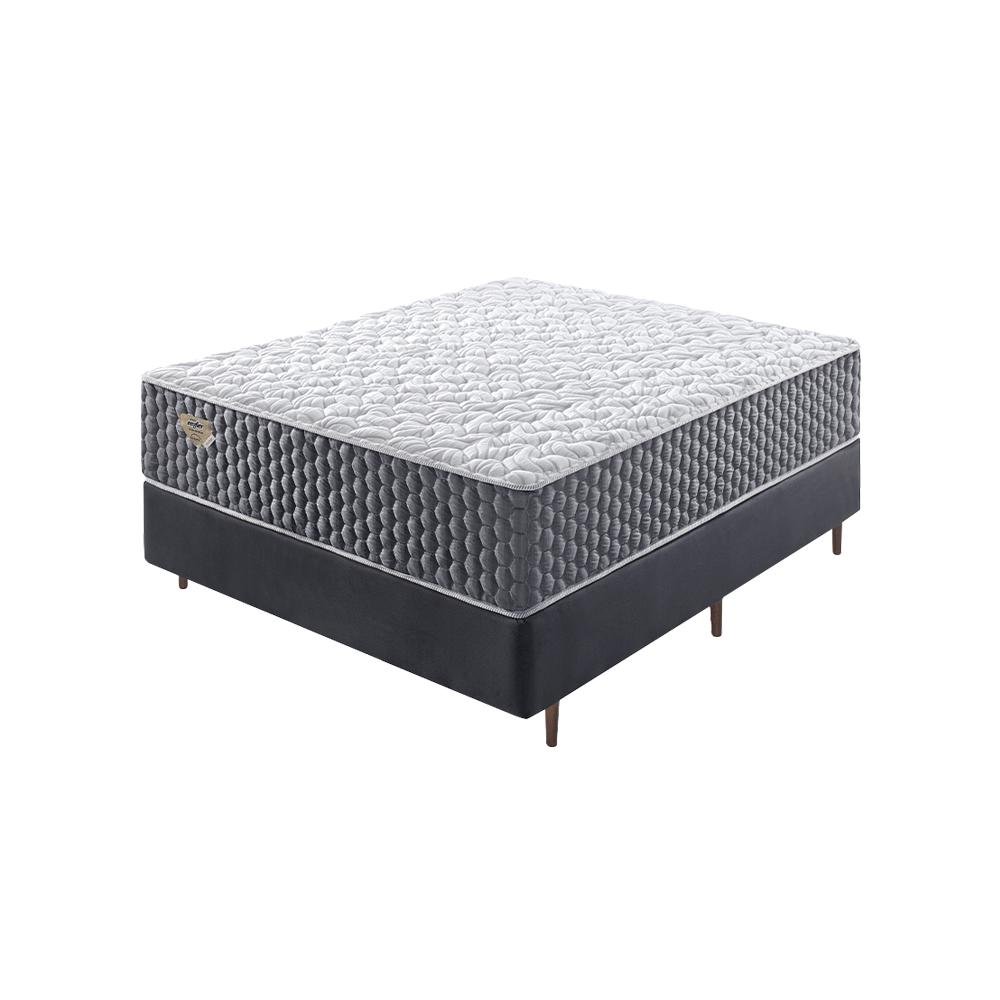 Cama Box + Colchão Casal Ecoflex Privilege Ii K54 Molas Ensacadas 138x188x35