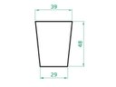 Ver imagem 4 de Kit Vaso Planta + Prato Rodízio 50x40 Redondo Cônico Polietileno BGPLASTICOS BEGE CASTANHA 012