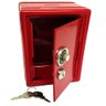 Mini Cofre Mecânico Vermelho Segredo Chaves Dinheiro Joias - 5