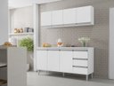 Ver imagem 5 de Armário Modulo Aéreo P/ Cozinha Andreia 150cm C/ 4 Portas - Ajl Móveis Armário Aéreo