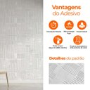 Ver imagem 7 de Painel Arquitetônico Flexivel 3D Adesivo Efeito Mater Segno Branco 3M