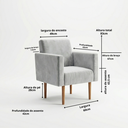 Ver imagem 3 de Poltronas Decorativa para Recepção Sofia Pé Palito