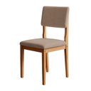 Ver imagem 3 de Kit 2 Cadeiras para Sala de Jantar com Pés em Madeira Maciça Carol Bege/Cinamomo