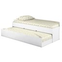 Ver imagem 1 de Cama Infantil com Cama Auxiliar Chiara Branco Brilho - Phoenix