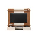 Ver imagem 6 de Painel Suspenso Ripado Decorativo Vilgax Tv 65" Portas Basculantes Offwhite/freijó G18 - Gran Belo