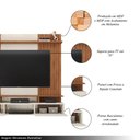 Ver imagem 3 de Painel Suspenso Ripado Decorativo Vilgax Tv 65" Portas Basculantes Offwhite/freijó G18 - Gran Belo