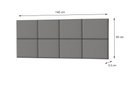 Ver imagem 2 de Cabeceira Para Cama Casal Lisa 1,40 Estofada Suede Cinza - Rede Móveis