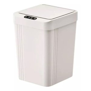 Lixeira Tampa Abertura Inteligente Plástico Capacidade de 13 Litros para Cozinha Banheiro Escritório