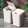 Lixeira Tampa Abertura Inteligente Plástico Capacidade de 13 Litros para Cozinha Banheiro Escritório - 3