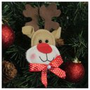 Ver imagem 2 de Enfeite Pendente para Árvore de Natal Rena 13cm 6 Unidades