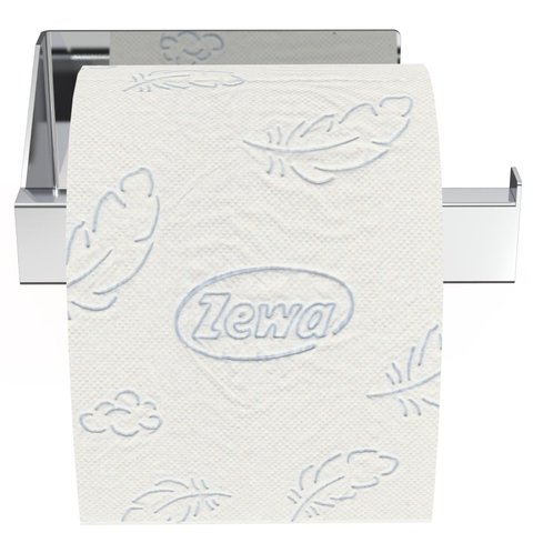 Porta Papel Higiênico Adesivo Colar na Parede Inox Df