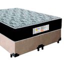 Ver imagem 3 de Cama Box Queen Bipartido Suede + Colchão Molas Ensacadas Sereneprime Sonnolux 158x198x65 Bege