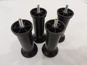 Ver imagem 7 de Kit com 12 Pés para Cama Box ou Baú Queen King Plástico Ultra Resistente Varian Preto 13cm Altura
