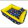 Cama Para Pet Pequeno Caminha Retangulares Pra Caes e gatos 50cm x 40cm Estampas - 3
