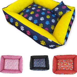Cama Para Pet Pequeno Caminha Retangulares Pra Caes e gatos 50cm x 40cm Estampas