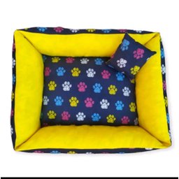Cama Para Pet Pequeno Caminha Retangulares Pra Caes e gatos 50cm x 40cm Estampas - 2