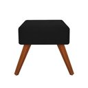 Ver imagem 1 de Puff Decorativa Quadrado Opalla Suede Preto - Dominic Decor