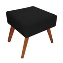 Ver imagem 2 de Puff Decorativa Quadrado Opalla Suede Preto - Dominic Decor