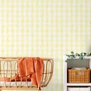 Ver imagem 2 de Papel de Parede Adesivo Xadrez Amarelo Lavável Fosco 3m