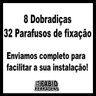 8 Peças - Dobradiça para Armario de 35mm 165º Grau Reta - 2