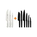 Ver imagem 2 de Faqueiro Premium 3Peças+6Facas Nygma Texturizadas Tramontina