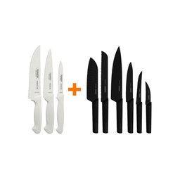 Faqueiro Premium 3Peças+6Facas Nygma Texturizadas Tramontina - 2 Faqueiro Premium 3Peças+6Facas Nygma Texturizadas Tramontina - 2
