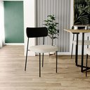Ver imagem 7 de Kit 06 Cadeiras para Sala de Jantar L02 Preto Champagne