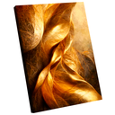 Ver imagem 1 de Quadro Decorativo Abstrato Dourado Fundo Metal