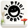 Adesivo Parede Frase Ei Psiu Sorria - 1