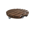 Ver imagem 1 de Suporte Vaso Redondo 40cm Rodas de Polipropileno Cristal