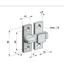 Ver imagem 2 de Tranqueta Cromada Bico Virado Reforçado Porta D/correr 01 Pç