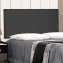 Ver imagem 4 de Cabeceira Painel Casal 1,40m Verona Suede Preto
