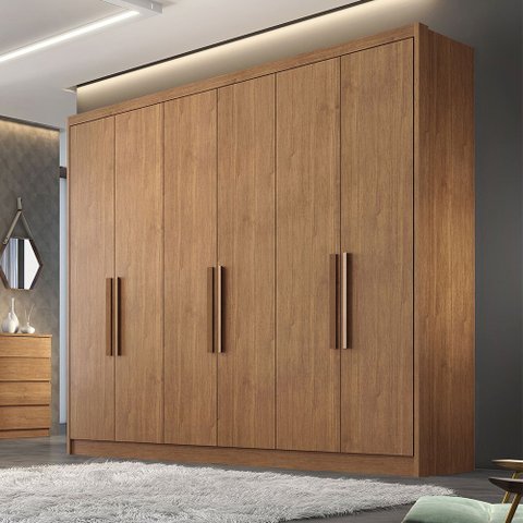 Guarda Roupa Marselha 6 Portas 6 Gavetas Clic Móveis