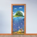 Ver imagem 2 de Adesivo de Porta - Fundo do Mar 1