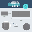 Ver imagem 6 de Cabeceira Queen Corino 162x60 Cama Box Modulada Retangular Cinza