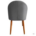 Ver imagem 2 de Kit 4 Cadeiras de Jantar Lua Pe Palito Suede Cinza