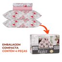Ver imagem 7 de Jogo de Cama Queen Duplo 4 Peças Sultan Realce Premium Tamara