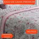 Ver imagem 4 de Jogo de Cama Queen Duplo 4 Peças Sultan Realce Premium Tamara