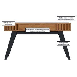 Aparador para Sala Riviera Noce Milano - Colibri - 6 Aparador para Sala Riviera Noce Milano - Colibri - 6