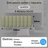 Cabeceiras de Cama Queen Size Moderna Medida 160cm Egmobile Cabeceira 8 Módulos Bege - 3