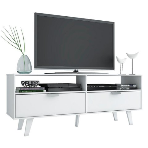 Rack para Tv até 55" Oslo 2 Portas com Pés Branco Madesa