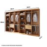 Closet Casal Hera Premium 4 Gavetas 10 Prateleiras Mdp Rufato - 3