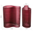 Ver imagem 7 de Vaso Zingaro Decorativo Cachepô Enfeite  20x16x9cm Vidro Vermelho