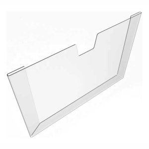 5 Displays A4 Expositor Porta Folha Quadro Aviso Parede Petg